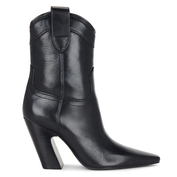 A'mmonde Atelier Black Heeled Boots - Picture 1 of 9